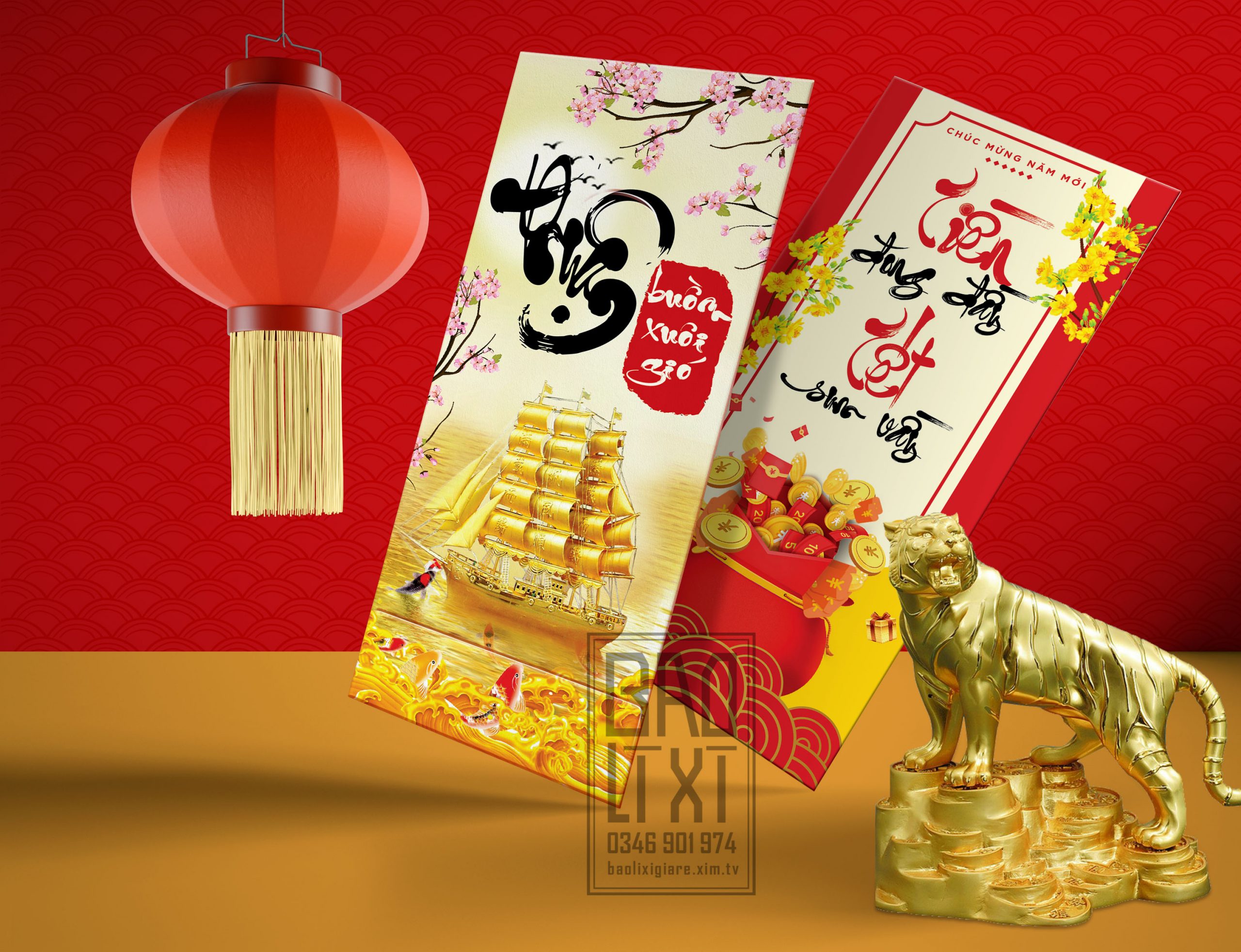 In bao lì xì theo yêu cầu - Miễn phí thiết kế - Mẫu đa dạng