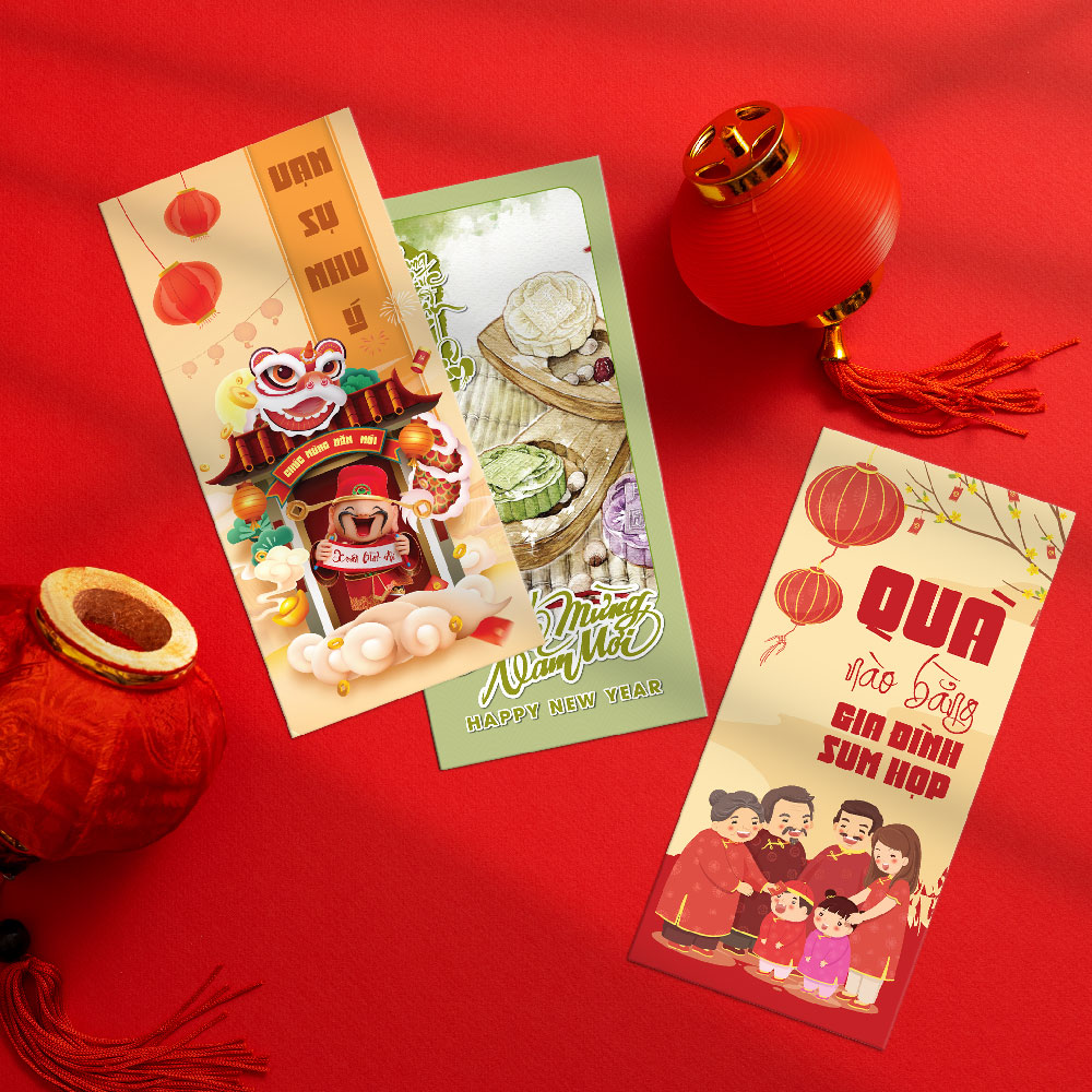 Kích thước bao lì xì - Kích thước chuẩn của phong bao lì xì