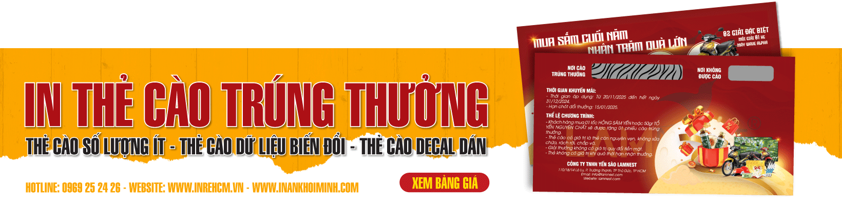 in thẻ cào trúng thưởng giá rẻ - bảng giá in thẻ cào