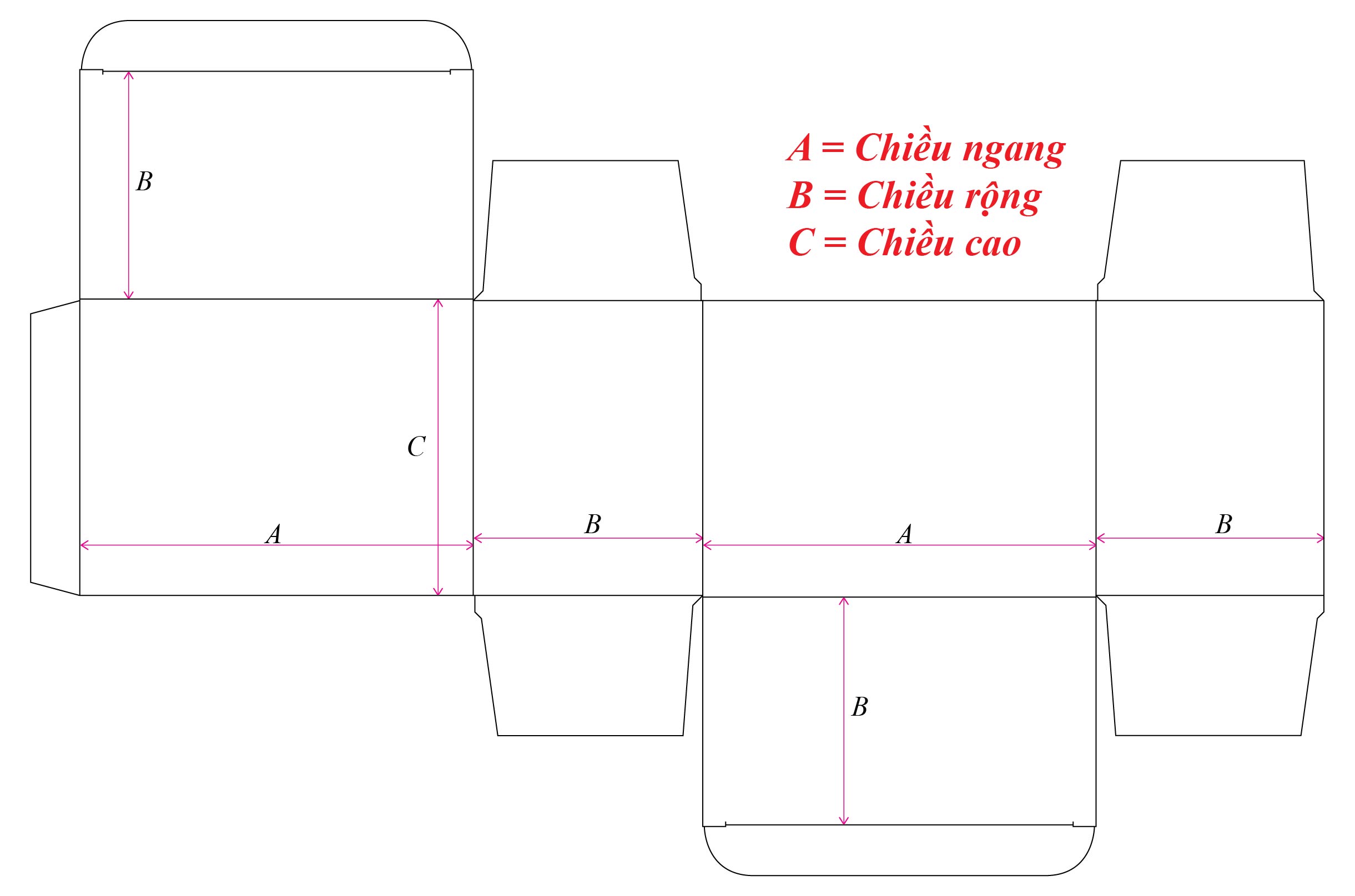 Cách vẽ khuôn bế hộp giấy đúng cách chuẩn in ấn