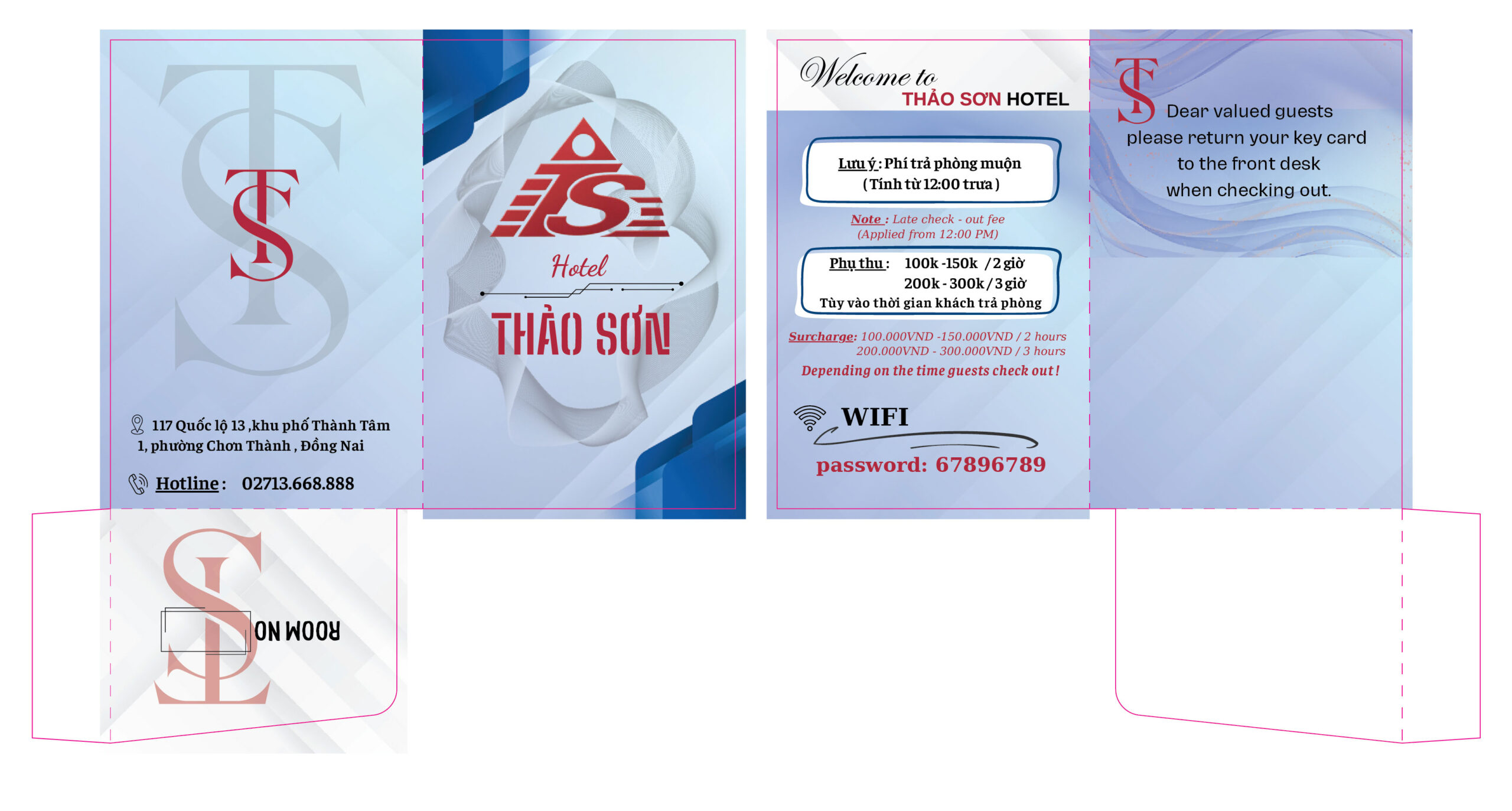 In bìa kẹp thẻ từ - In túi đựng thẻ từ khách sạn theo yêu cầu