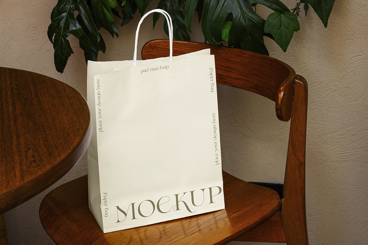 Paper Bag Mockup đẹp dành cho Designer | Mockup túi giấy PSD